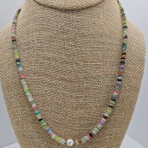 Ethiopian Opal Bead Necklace